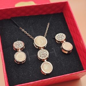 Chic Gold and Silver Necklace Set (New)